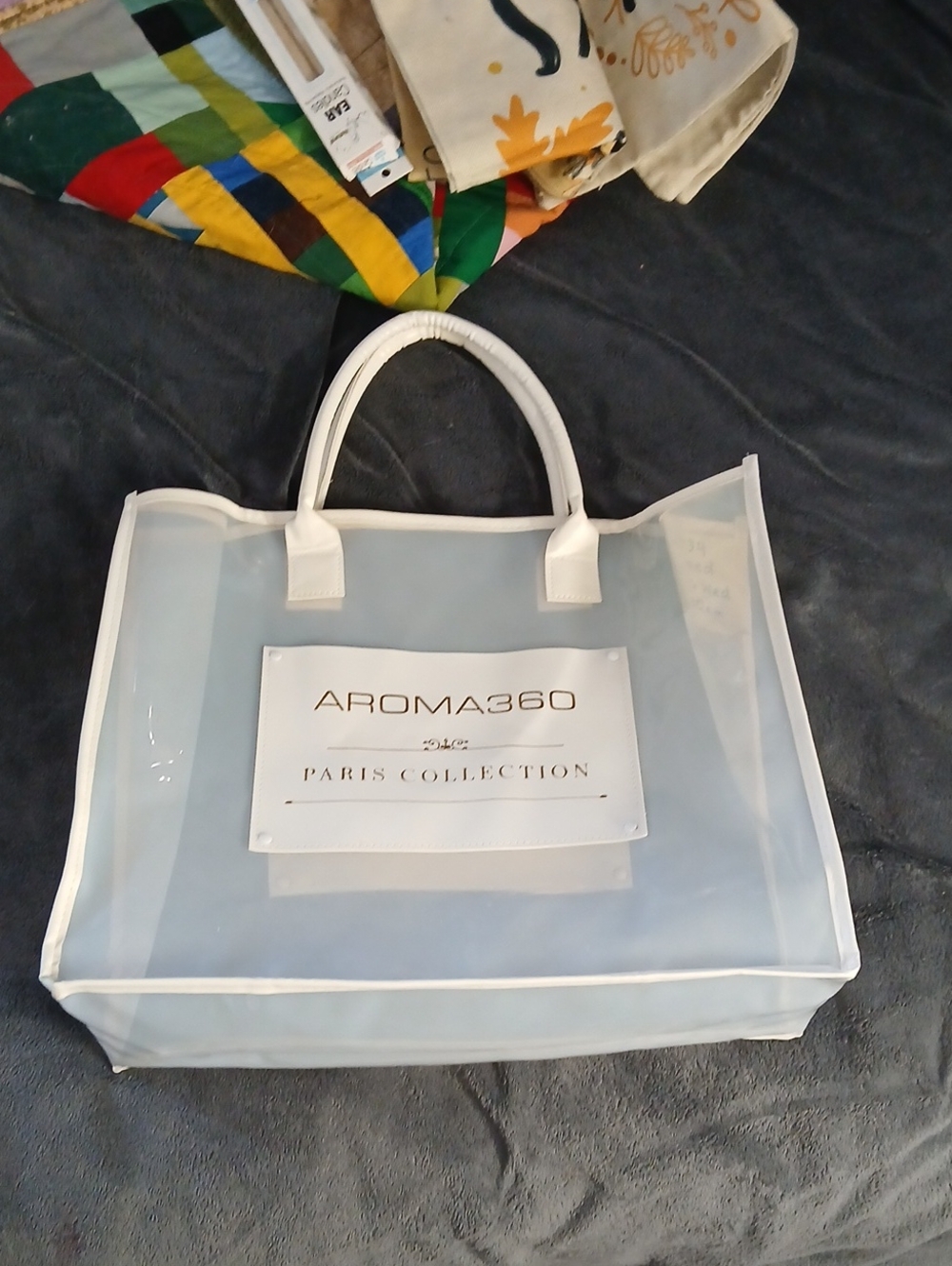 White Clear Tote Bag - Paris Collection